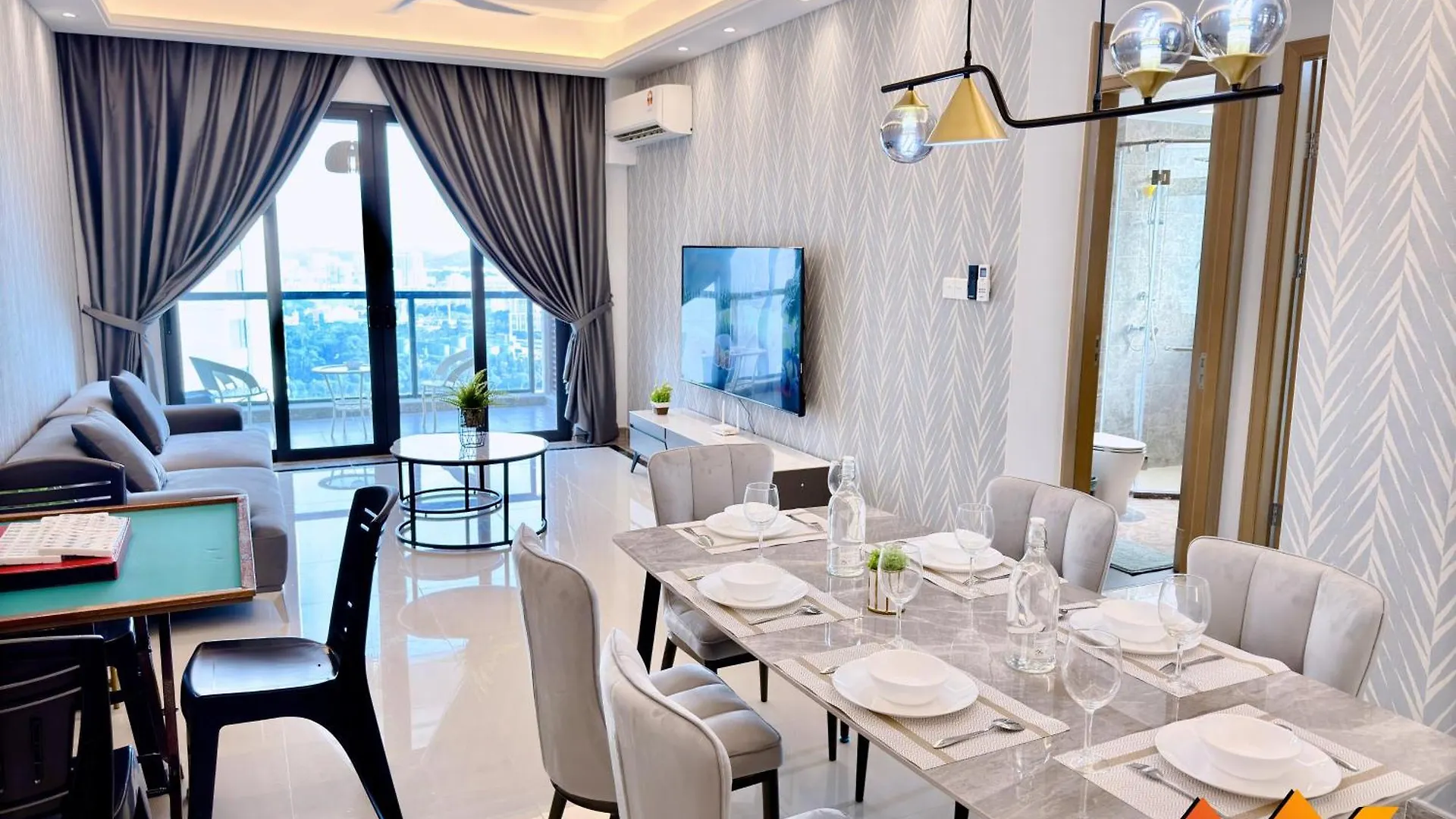 R&F Mall Princess Cove 10-12Pax Sea View-Smart Tv 70Inch Johor Bahru