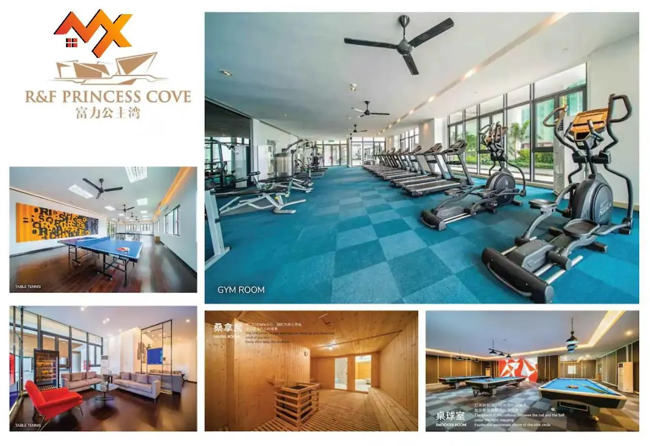 R&F Mall Princess Cove 10-12Pax Sea View-Smart Tv 70Inch Johor Bahru 0*,  Malaysia